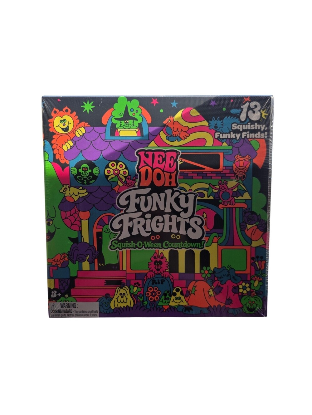 New Sealed NeeDoh Funky Frights Squish-O-Ween Halloween Advent Calendar 13 Toys